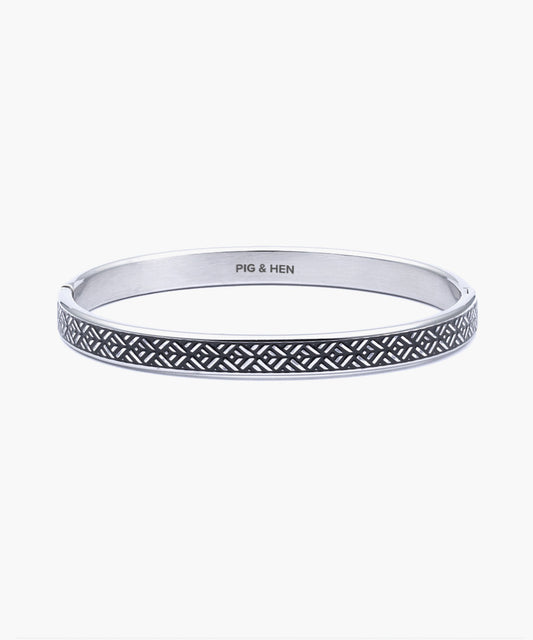 Pig & Hen Navach 9mm Striato Silver Bangle 🇳🇱