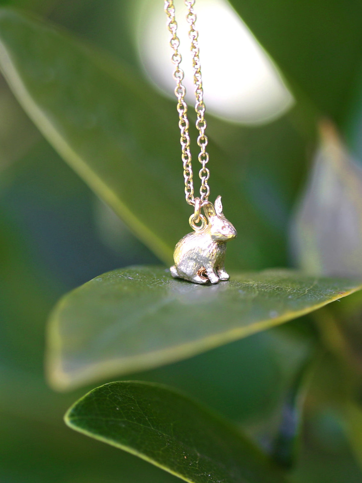 Alex Monroe Sterling Silver Tiny Sitting Bunny Necklace 🇬🇧