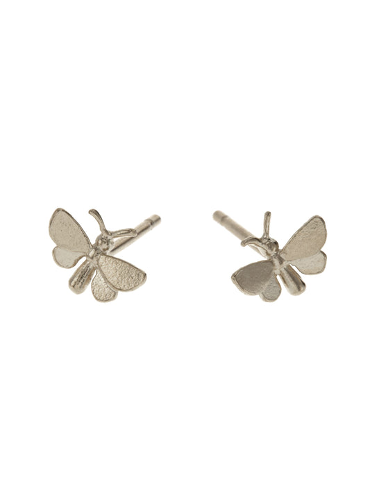 ALEX Monroe Sterling Silver Tiny Butterfly Stud Earrings 🇬🇧