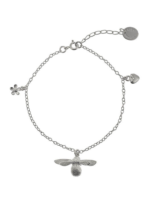 Alex Monroe Sterling Silver Baby Bee Bracelet 🇬🇧