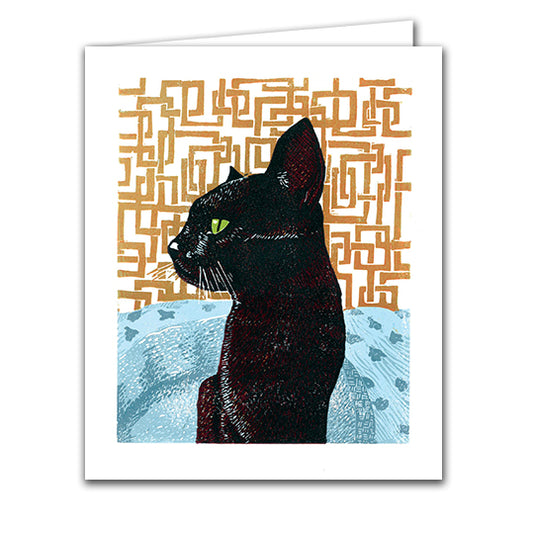 Joli Beau 'Celeste The Cat' Designed In The UK Blank Printed Cards 🇬🇧