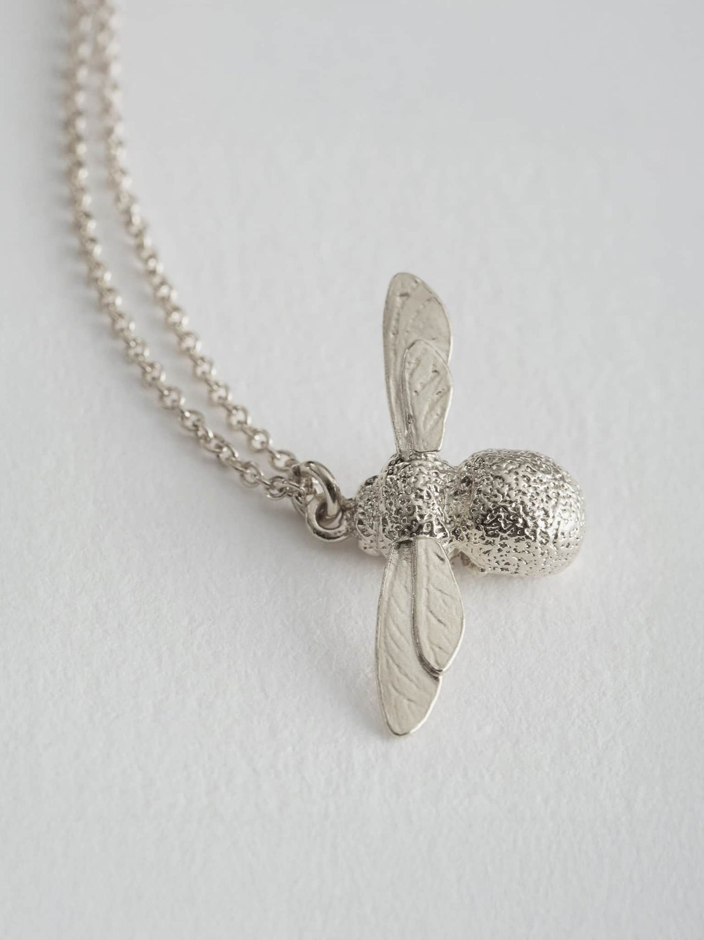 Alex Monroe Silver Baby Bee Necklace