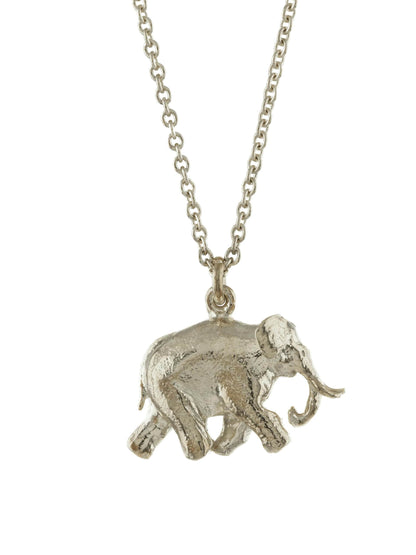 Sterling Silver Indian Elephant Necklace