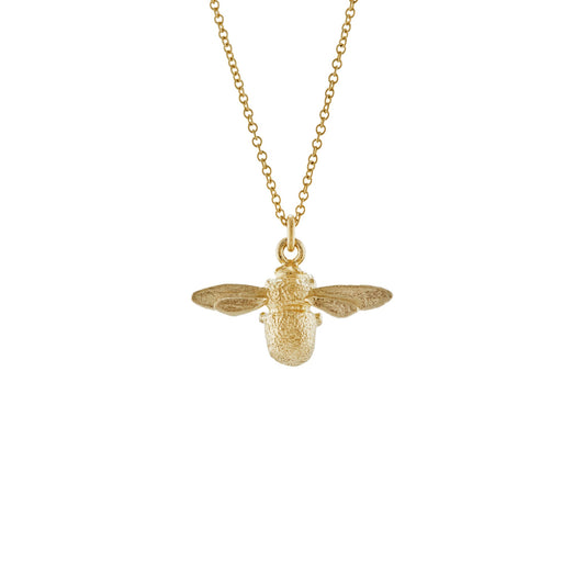 Alex Monroe Solid 18 carat Yellow Solid Gold Inbetweeny Bee Necklace