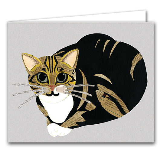 Joli Beau 'Sitting Cat' Designed In The UK Blank Printed Greeting Card 🇬🇧