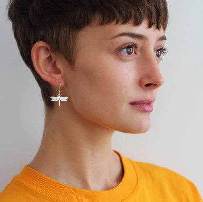 Alex Monroe Sterling Silver Dragonfly Hook Earrings 🇬🇧