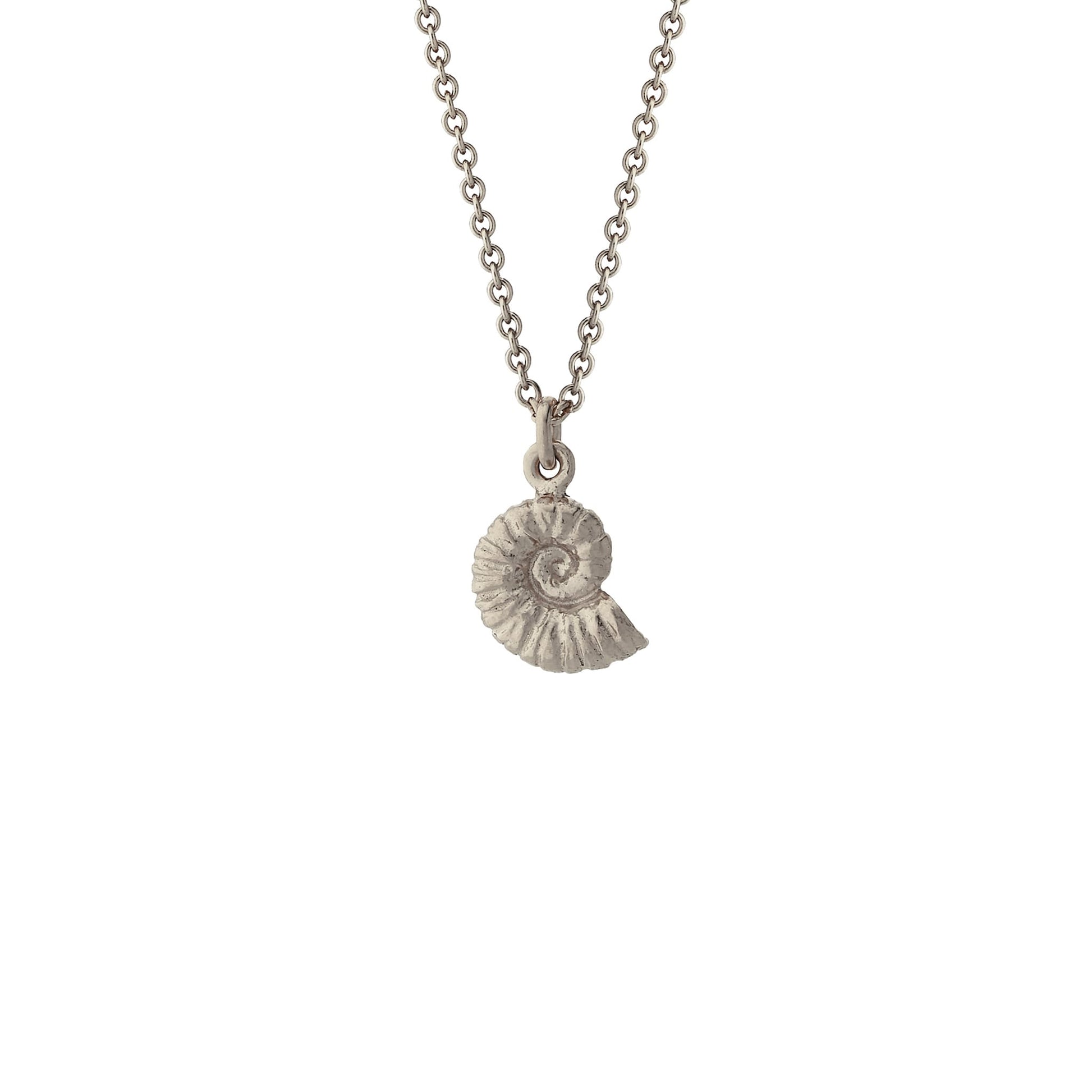 Alex Monroe Sterling Silver Ammonite Necklace