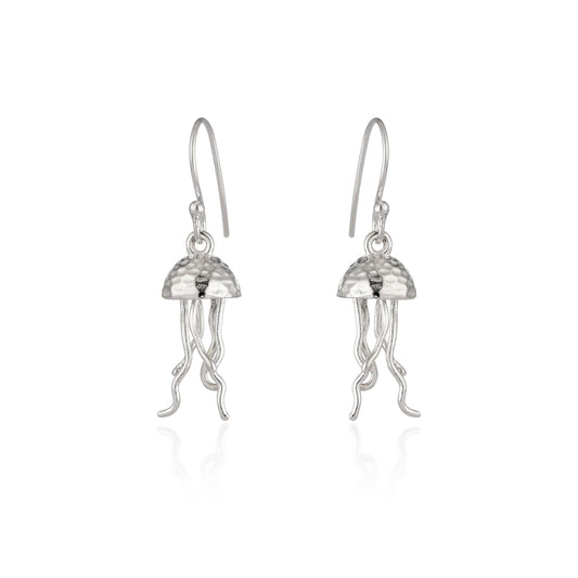 Sterling Silver Sea Side Collection Jelly Fish Earrings