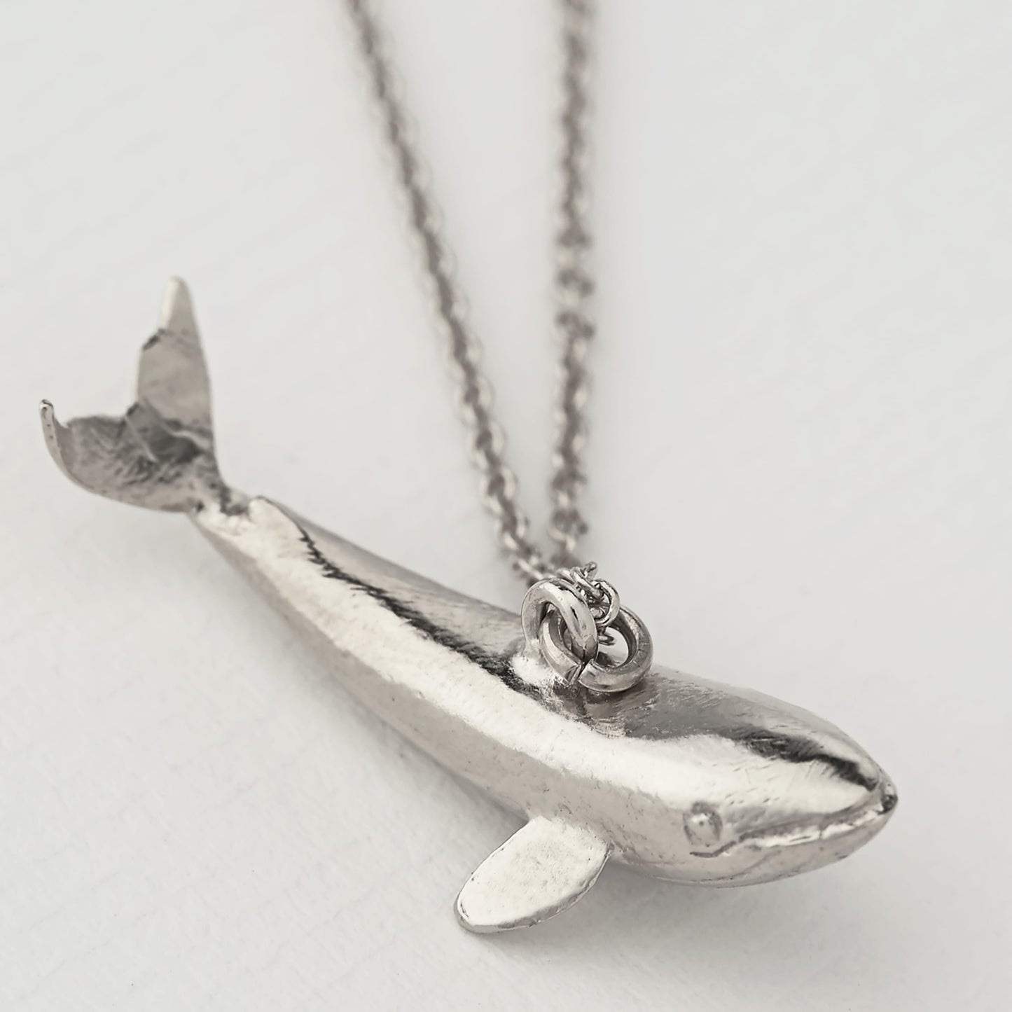 Alex Monroe Sterling Silver Baby Blue Whale Necklace