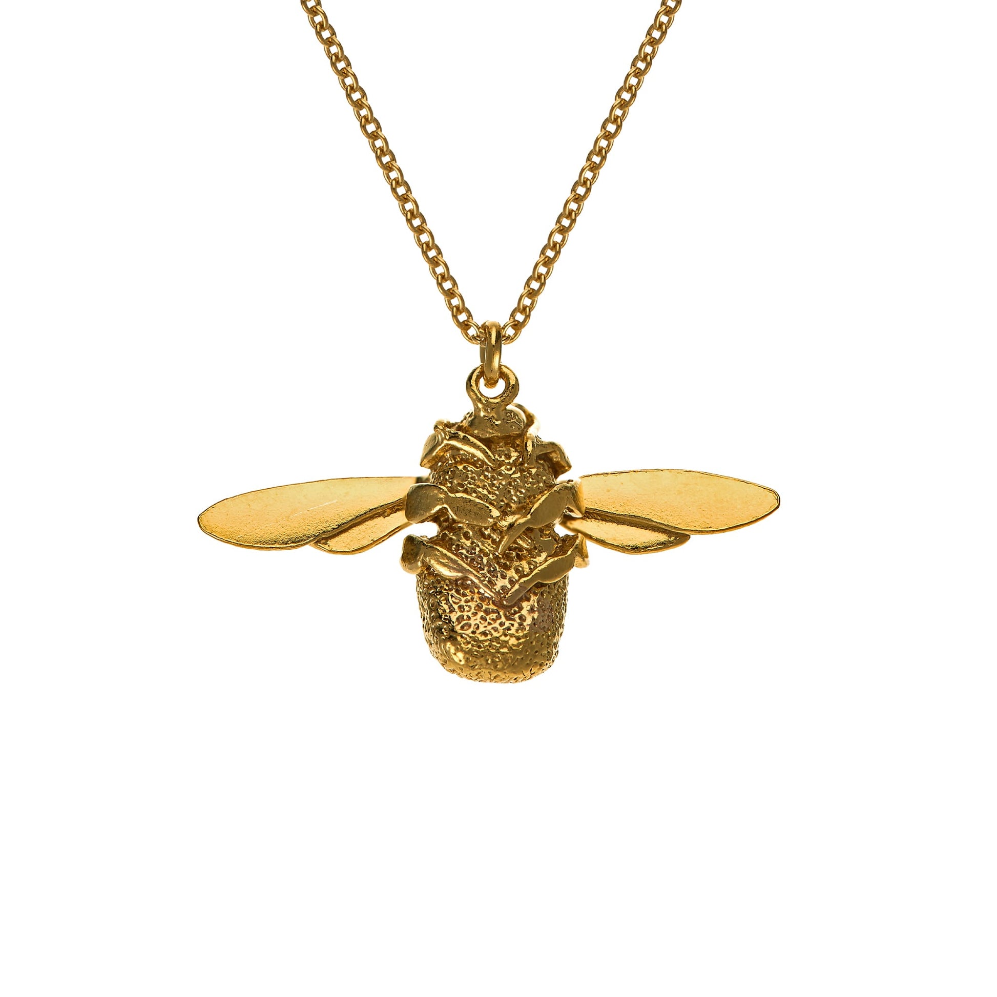 Alex Monroe 22 carat Yellow Gold Vermeil Bumblebee Necklace