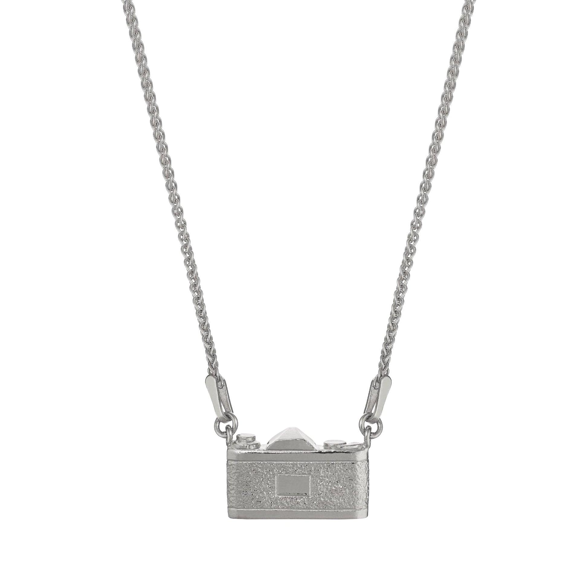 Alex Monroe Sterling Silver In-line Vintage Camera Necklace