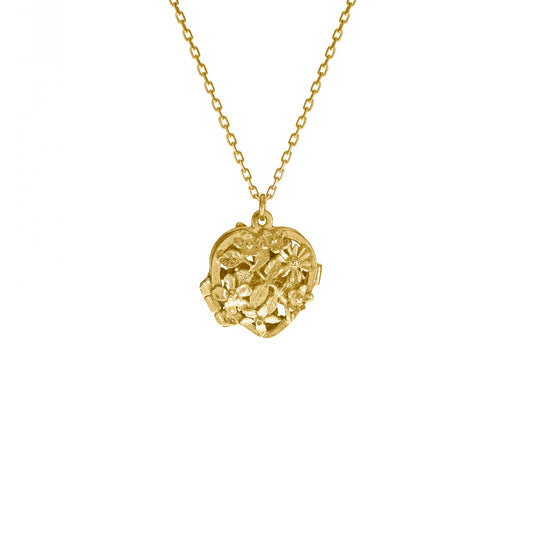Alex Monroe 18ct Solid Yellow Gold The Beekeepers Hidden Bee Heart Locket
