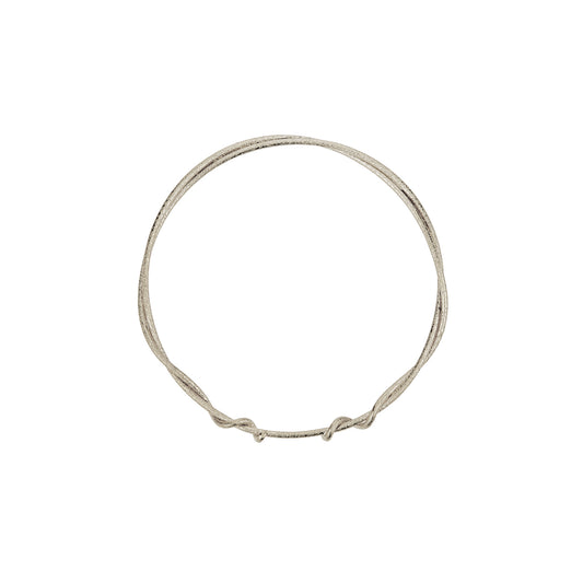 Alex Monroe Sterling Silver Twist Bangle