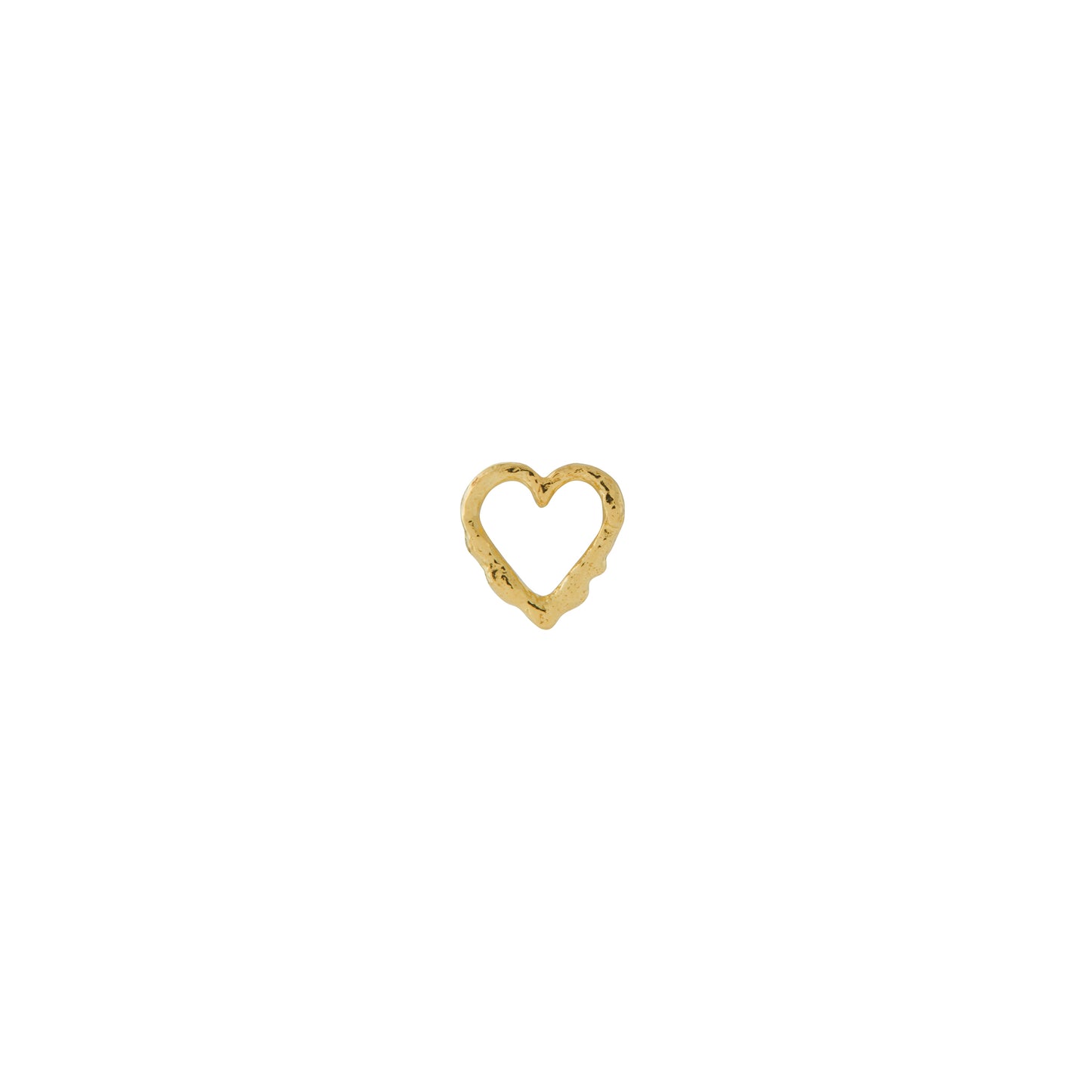 Alex Monroe 18 carat Yellow Solid Gold Teeny Tiny Heart Single Stud Earring