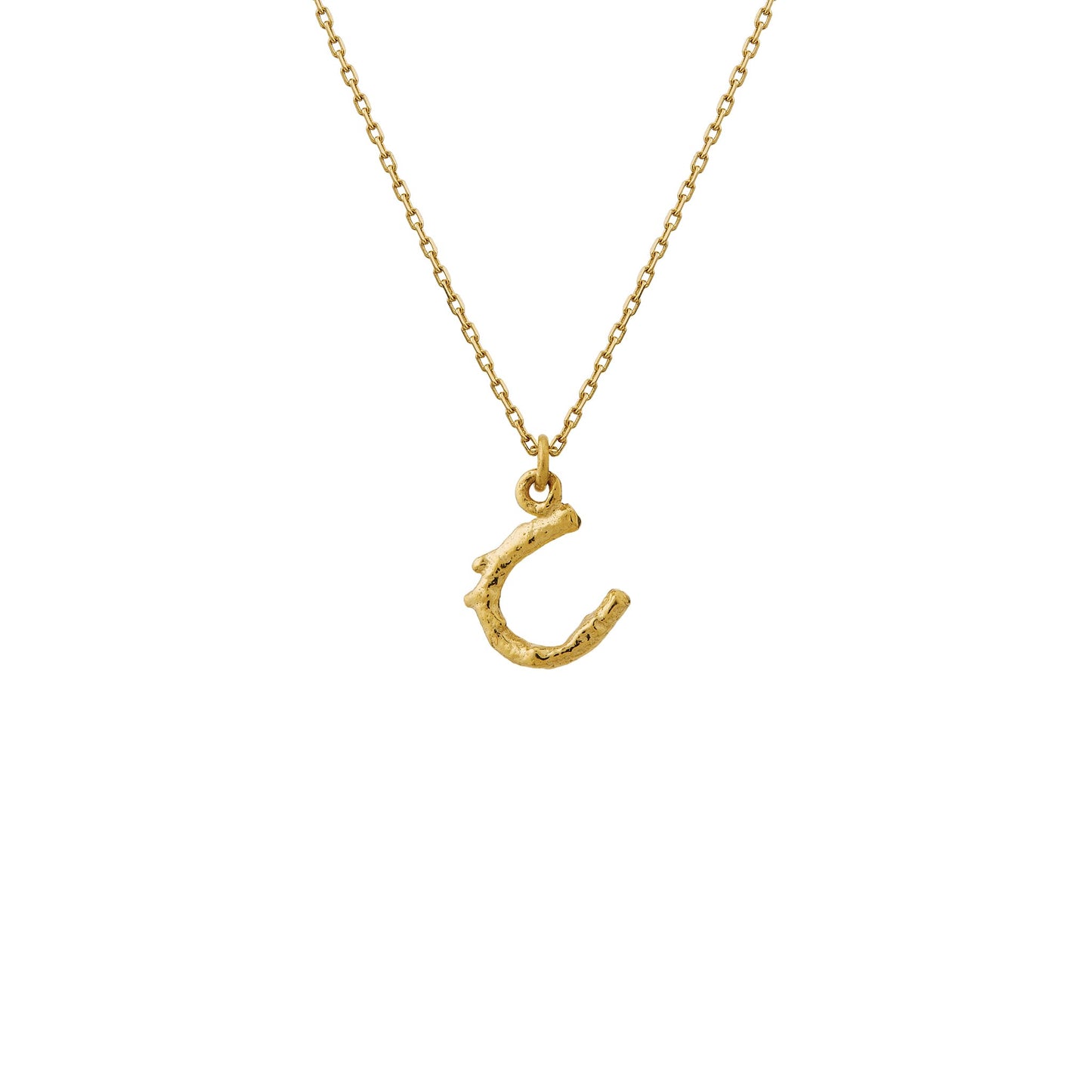 Alex Monroe 18ct Yellow Gold Teeny Tiny Horseshoe Necklace