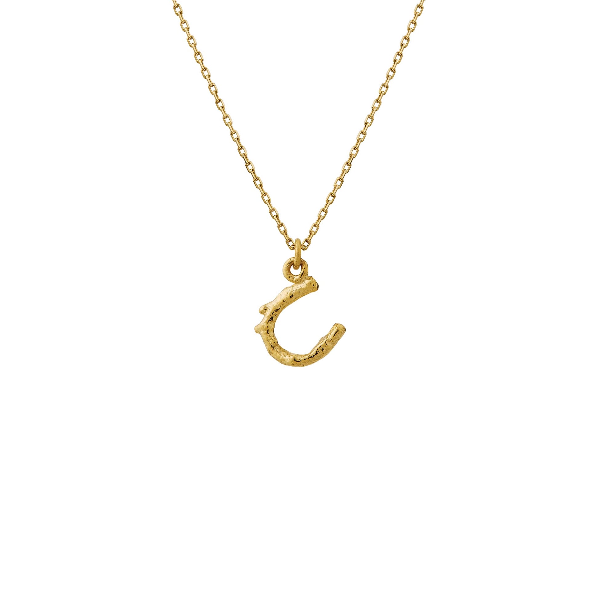 Alex Monroe 18ct Yellow Gold Teeny Tiny Horseshoe Necklace