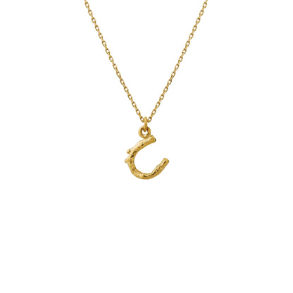 Alex Monroe 18ct Yellow Gold Teeny Tiny Horseshoe Necklace