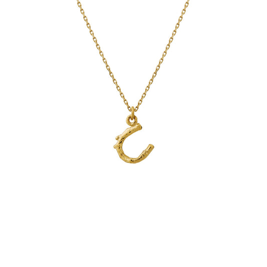 Alex Monroe 18ct Yellow Gold Teeny Tiny Horseshoe Necklace