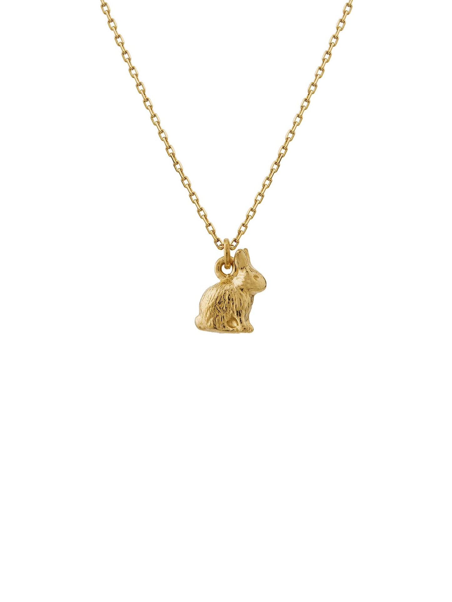 Alex Monroe 18ct Yellow Gold Teeny Tiny Rabbit Necklace