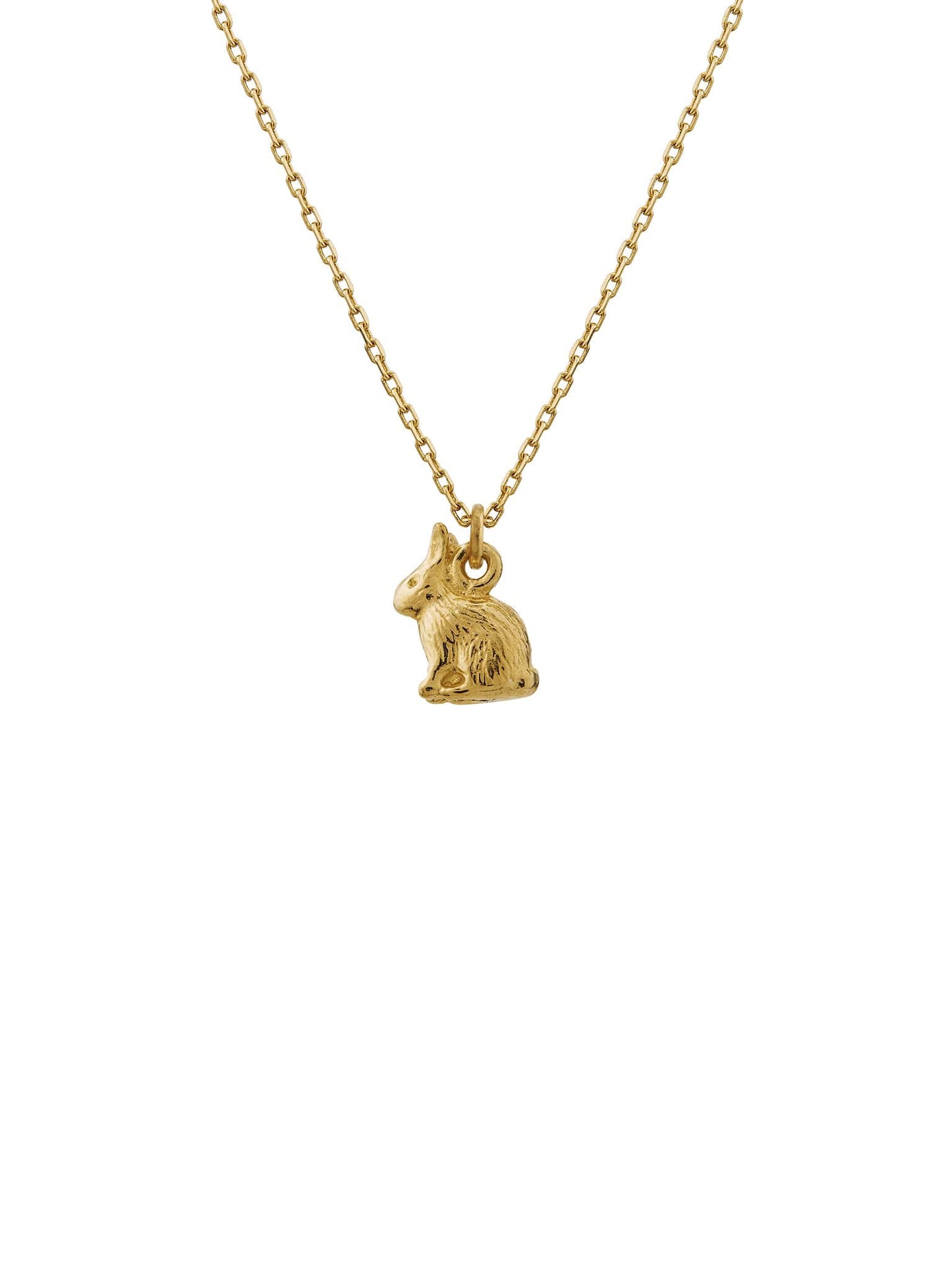 Alex Monroe 18ct Yellow Gold Teeny Tiny Rabbit Necklace 🇬🇧