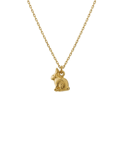 Alex Monroe 18ct Yellow Gold Teeny Tiny Rabbit Necklace 🇬🇧
